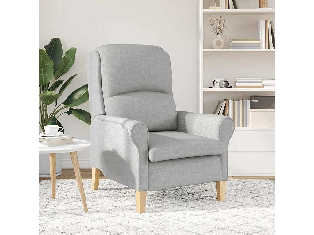 Relaxsessel-Lounge Sessel Wolkengrau 76x94x102 cm Stoff SHL31142