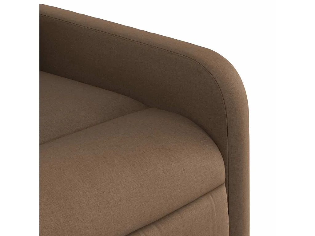 Sillón de relax | Sillón reclinable con masaje de tela marrón SHL7233