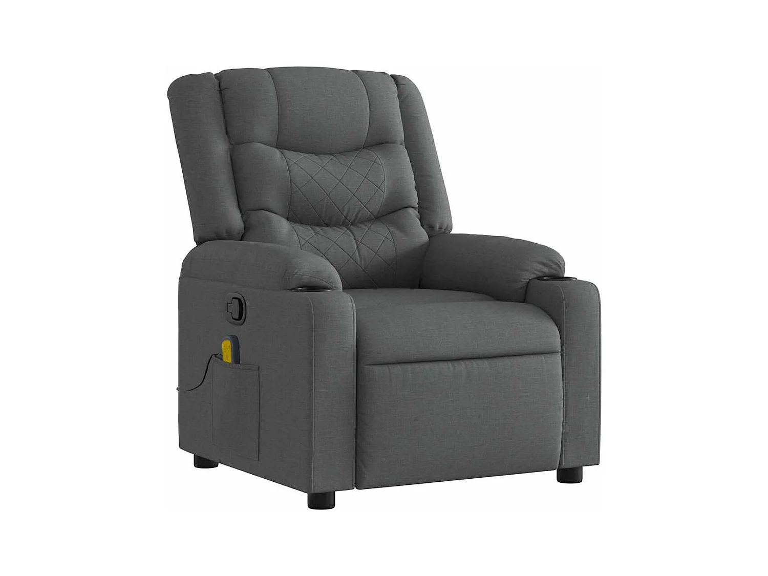 Sillón de salón | Silla | Sillón de masaje reclinable de tela gris oscuro SHL6216