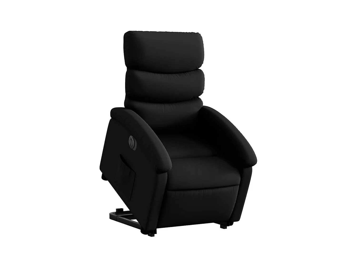 Sillón de relax | Sillón reclinable y elevable eléctrico cuero sintético negro SHL2795