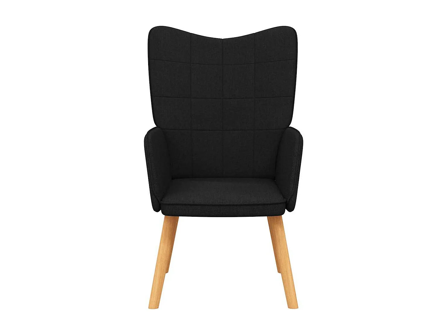 Fauteuil de relaxation-Chaise de bureau Noir Tissu SHL4784