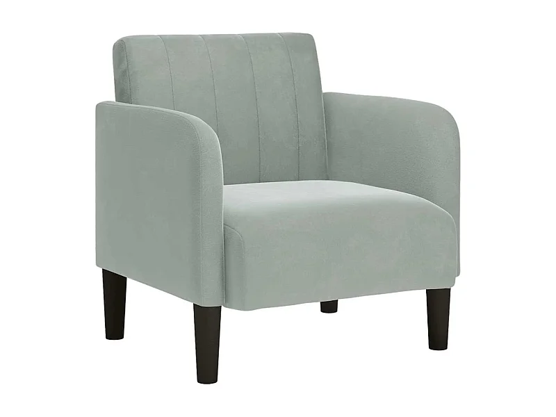 Sillón de relax con reposabrazos Terciopelo Gris Claro 54 cm SHL2692