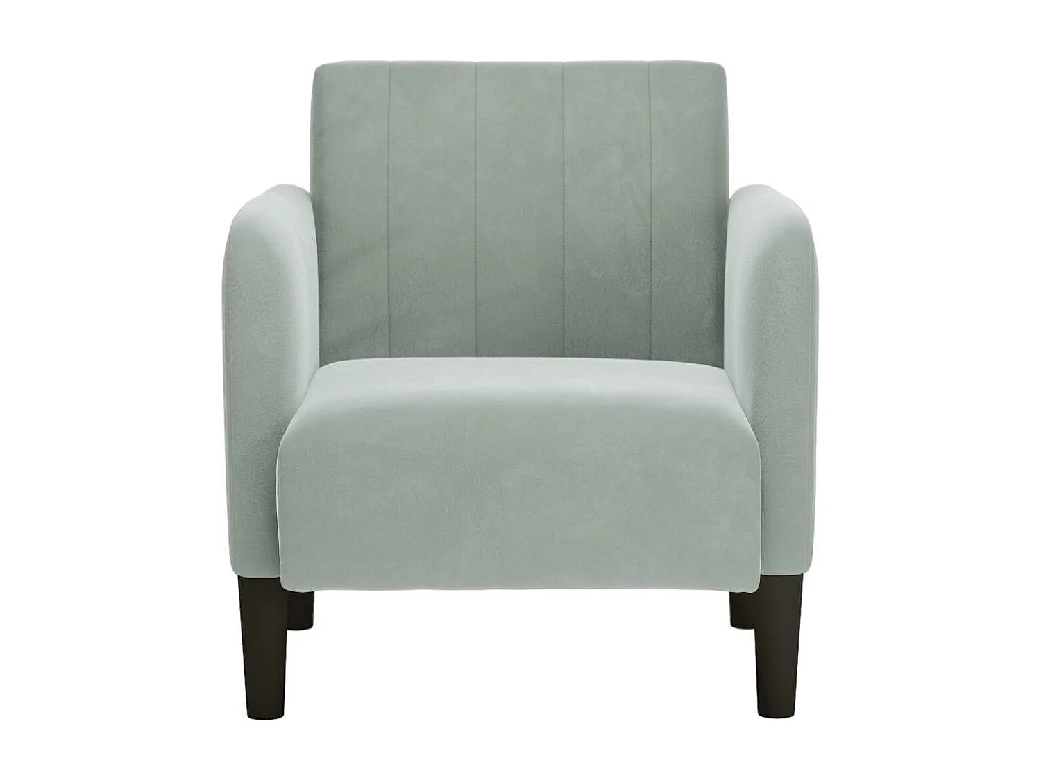 Fauteuil Salon-Chaise de relax avec accoudoirs gris clair 54 cm velours SHL5471