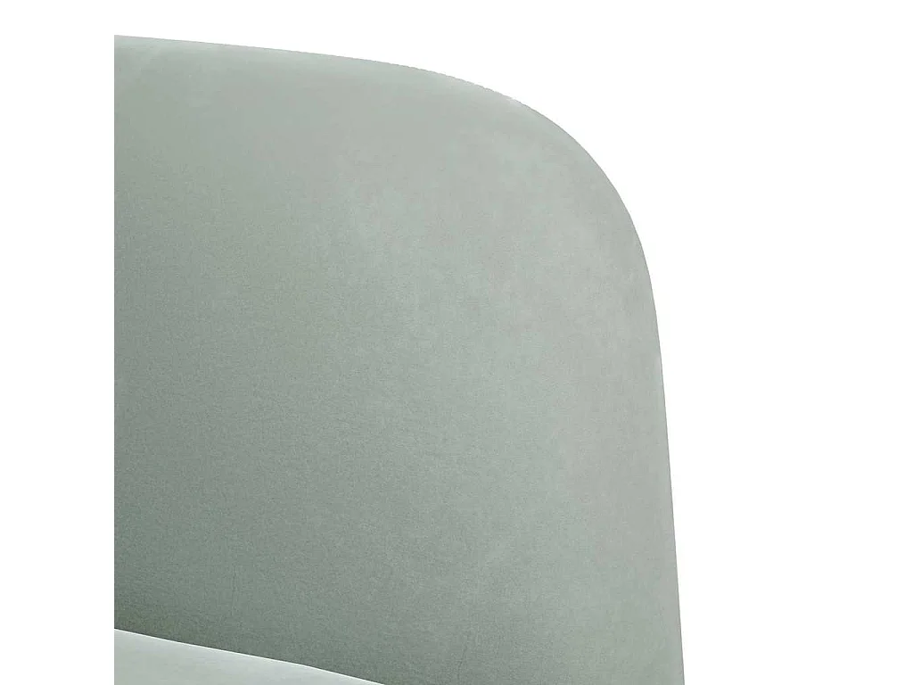 Fauteuil Salon-Chaise de relax avec accoudoirs gris clair 54 cm velours SHL5471