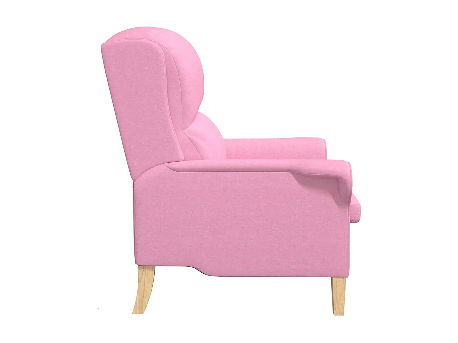 Fauteuil de Salon-Chaise de relax Rose 76x94x102 cm tissu SHL1076