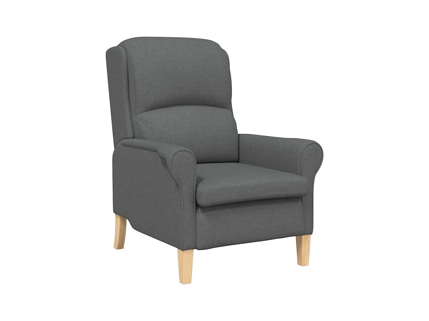 Sillón de salón | Silla de relax | Sillón Gris oscuro 76x94x102 cm tela SHL9481