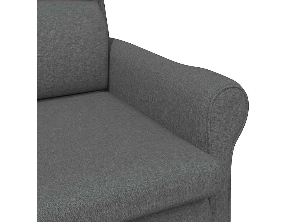 Sillón de salón | Silla de relax | Sillón Gris oscuro 76x94x102 cm tela SHL9481