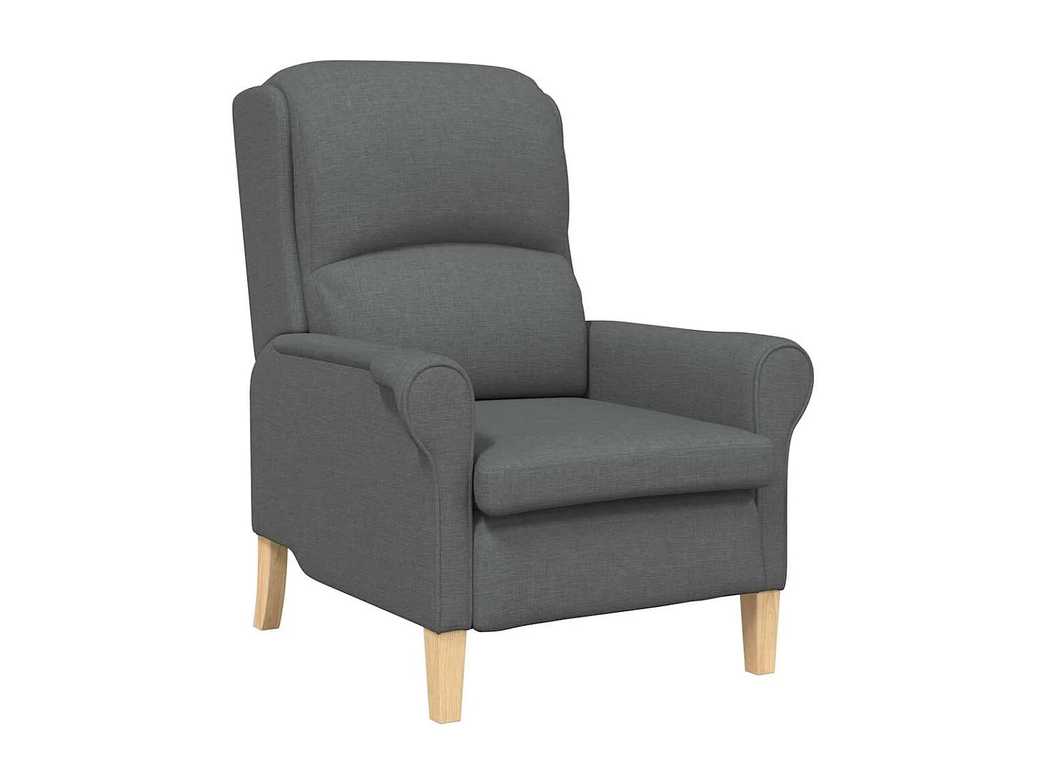 Fauteuil de Salon-Chaise de relax Gris foncé 76x94x102 cm tissu SHL922