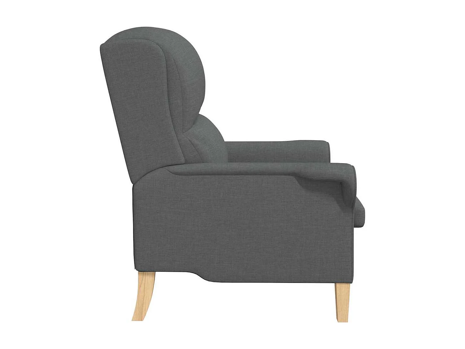 Fauteuil de Salon-Chaise de relax Gris foncé 76x94x102 cm tissu SHL922
