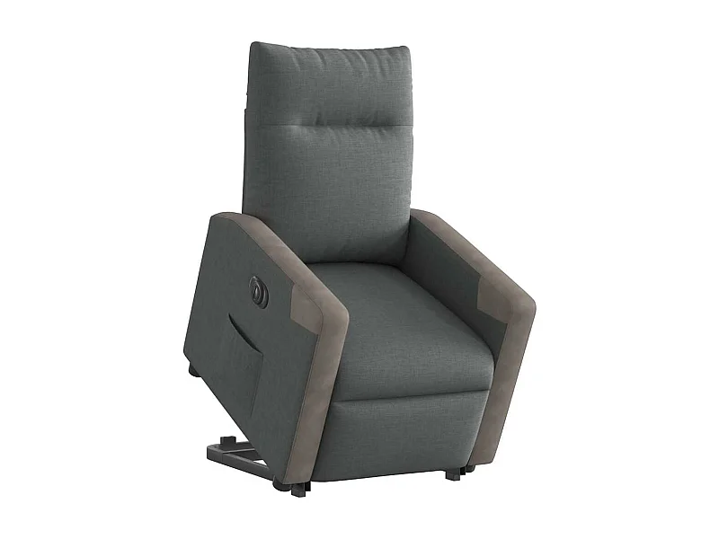 Fauteuil inclinable électrique-Chaise de relax-Fauteuil TV gris foncé tissu SHL4529