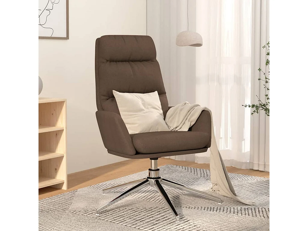 Chaise de relaxation-Fauteuil de Salon Taupe Tissu SHL1041
