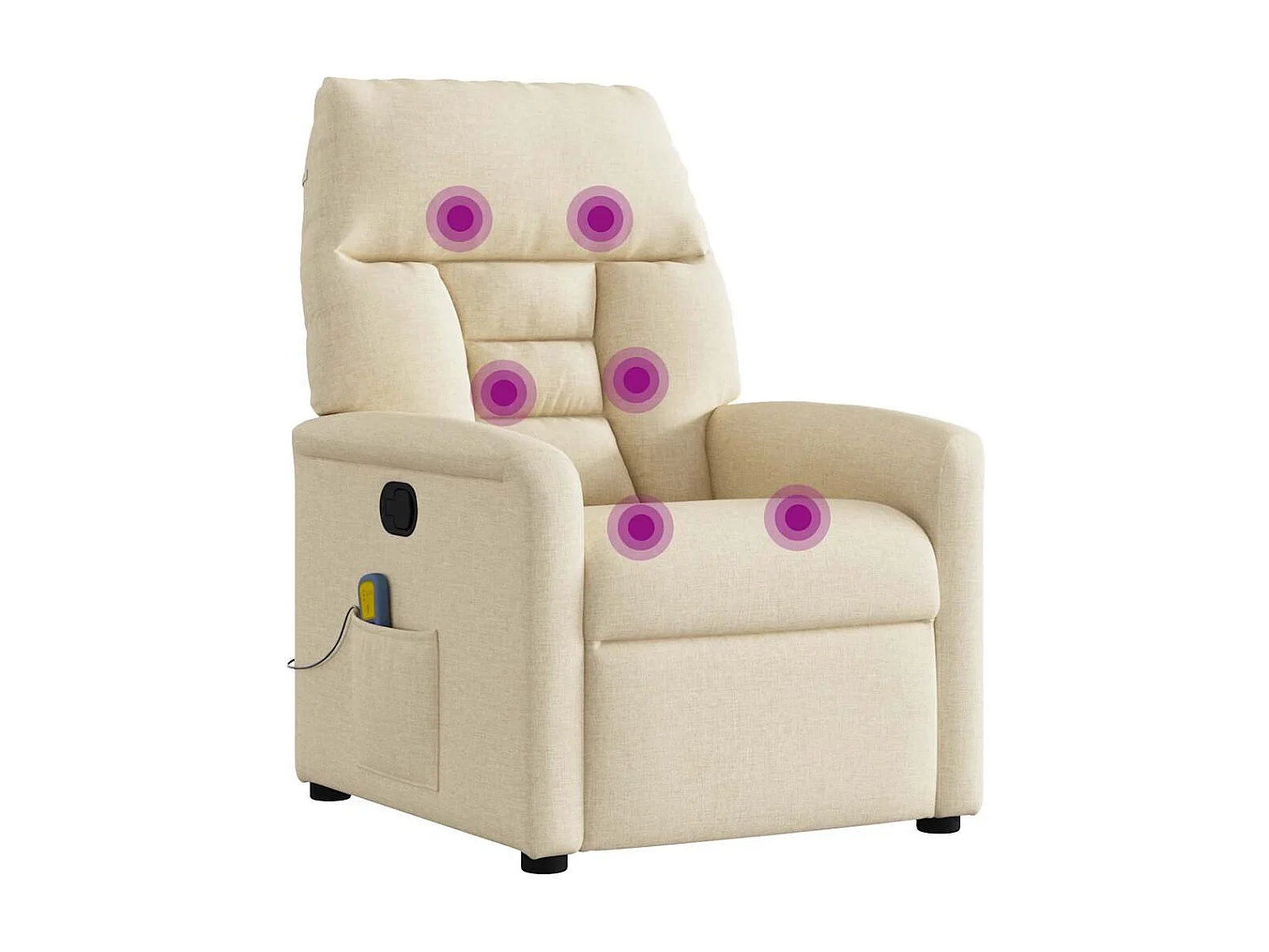 Relaxsessel | Massagesessel Creme Stoff SHL56184