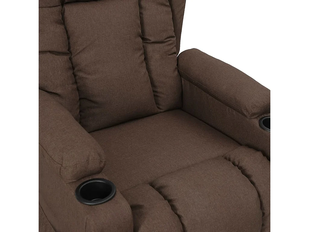 Silla de relax | Sillón elevable tela gris taupe SHL9615