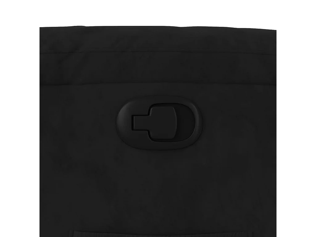 Fauteuil inclinable-Fauteuil salon noir tissu microfibre SHL1586