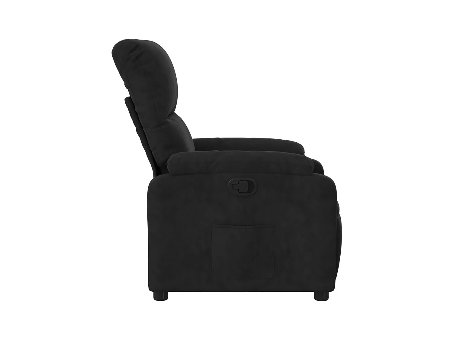 Sillón de relax | Silla | Sillón reclinable tela de microfibra negro SHL4643