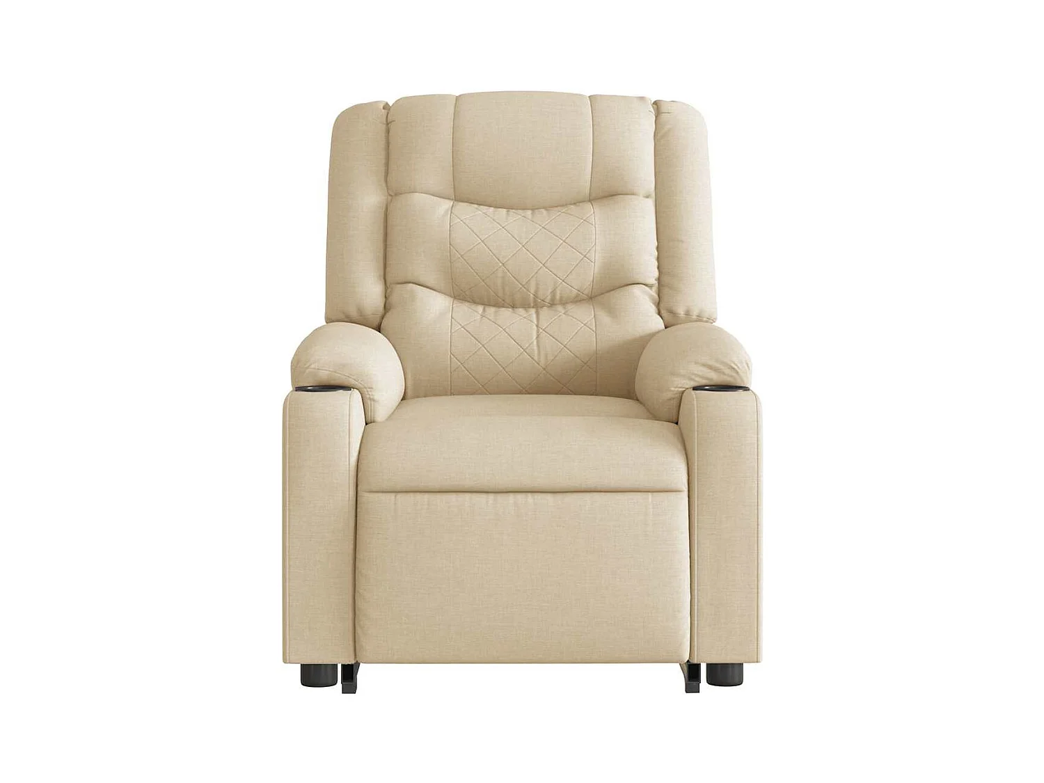 Silla de relax | Sillón eléctrico reclinable elevable de tela color crema SHL7534