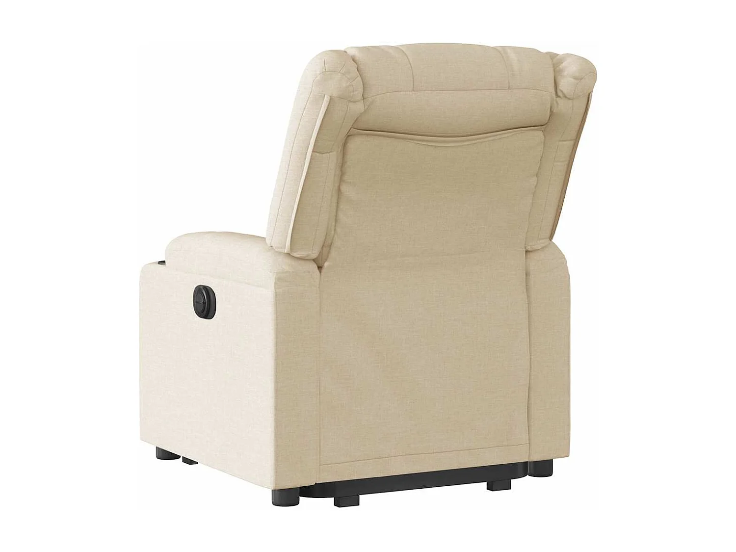 Silla de relax | Sillón eléctrico reclinable elevable de tela color crema SHL7534