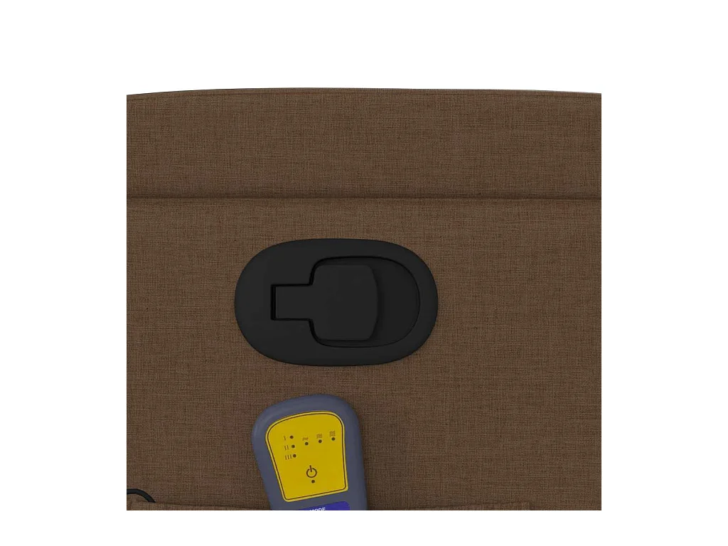 Sillón de relax | Sillón reclinable con masaje de tela marrón SHL8882