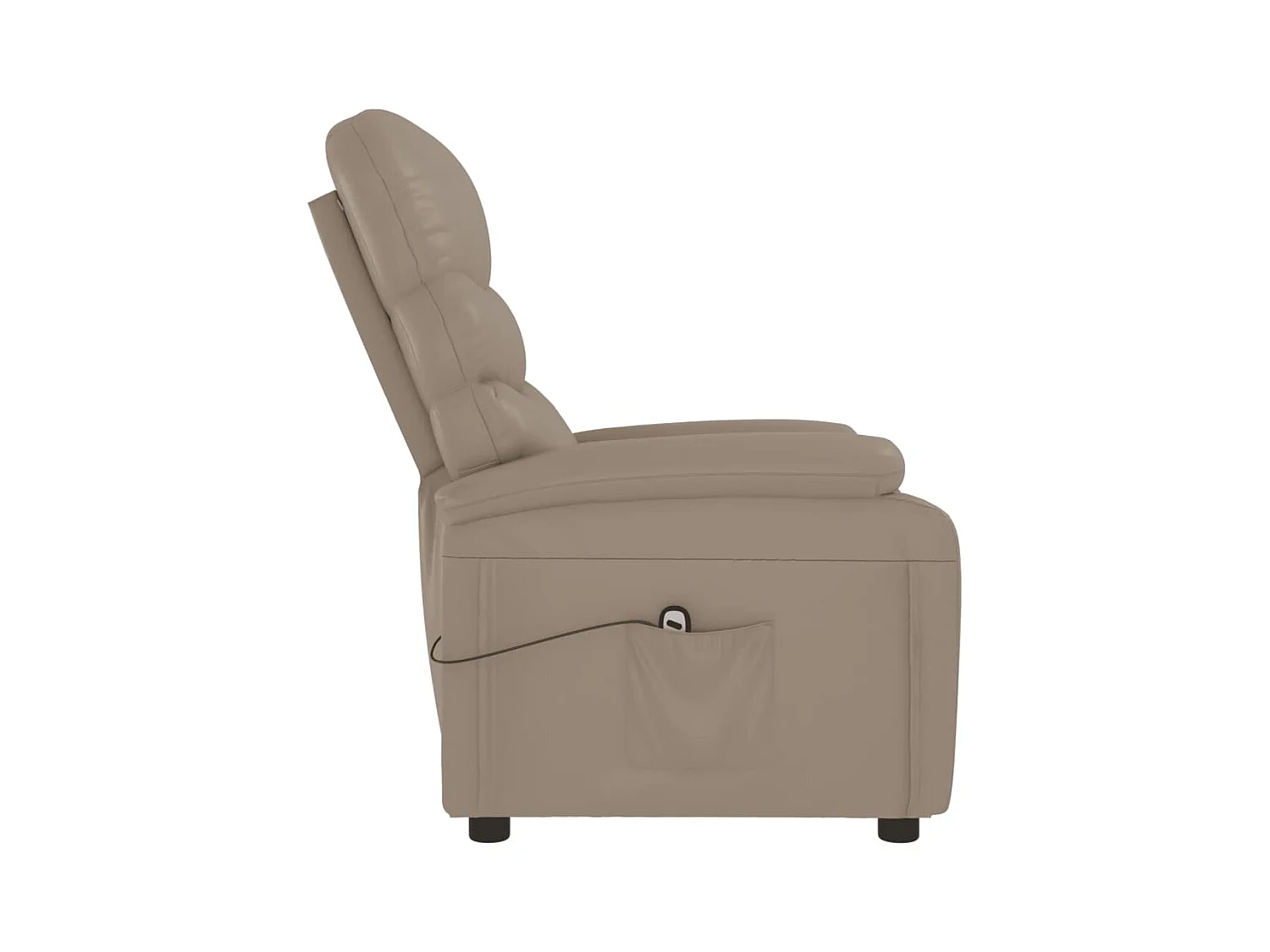 Sillón de relax | Sillón reclinable eléctrico de cuero sintético color capuchino SHL4765