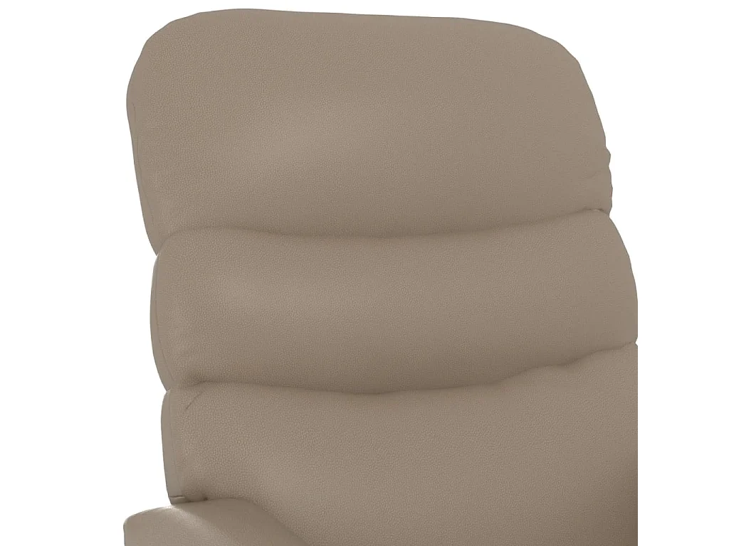 Sillón de relax | Sillón reclinable eléctrico de cuero sintético color capuchino SHL4765
