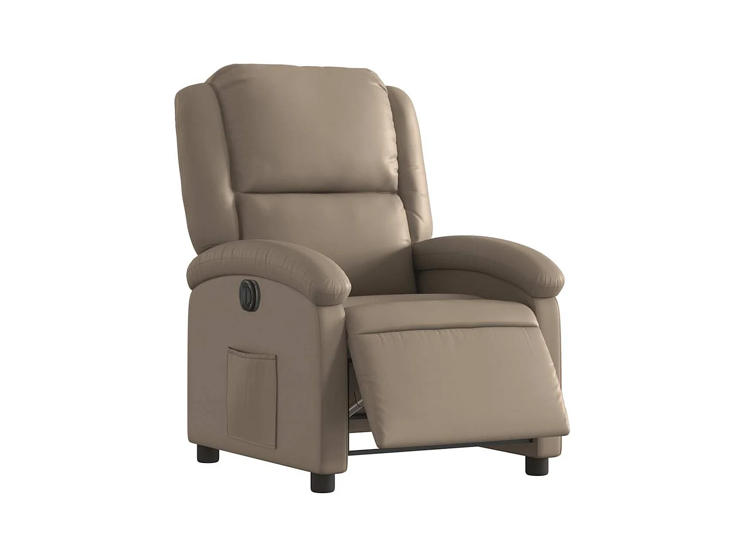 Sillón de relax | Sillón reclinable eléctrico de cuero sintético color capuchino SHL4816