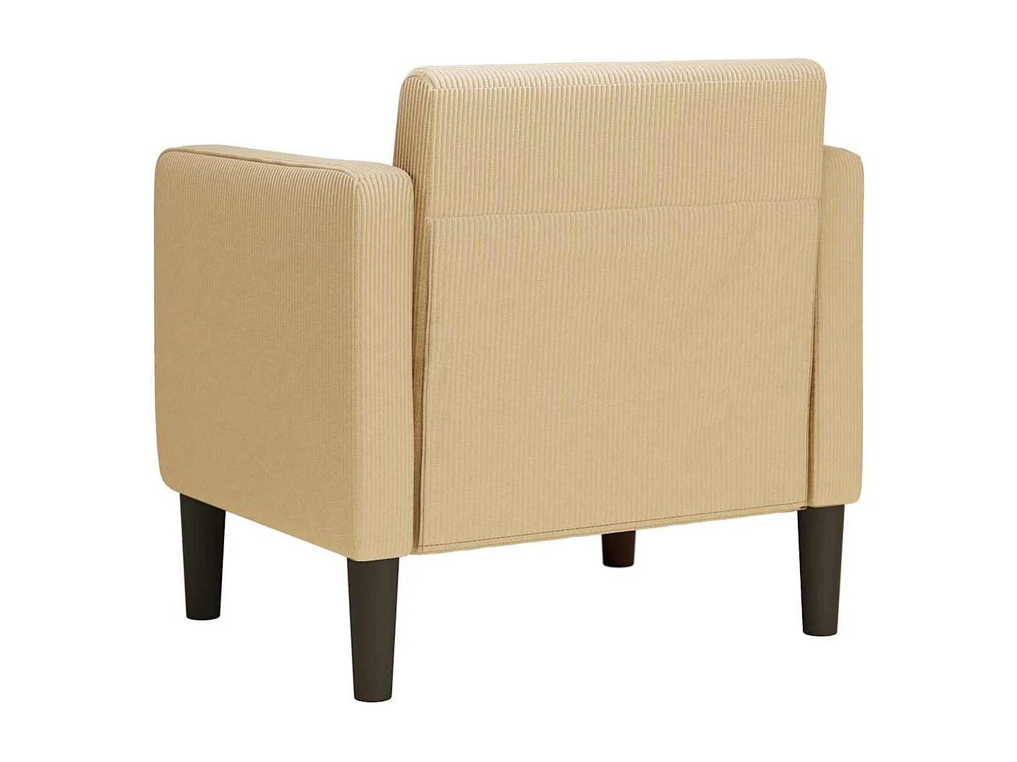 Fauteuil Salon | Canapé-chaise accoudoirs gris-vert 54 cm tissu velours côtelé SHL3699