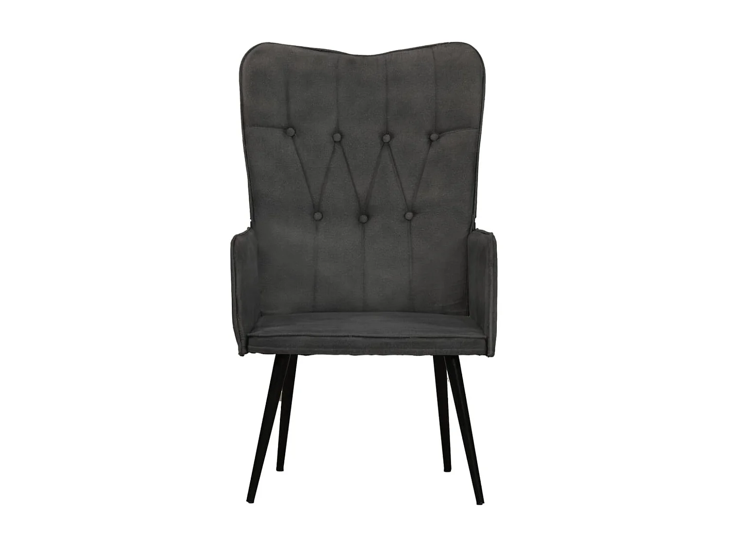 Ohrensessel-Relaxsessel Schwarz Canvas SHL97808