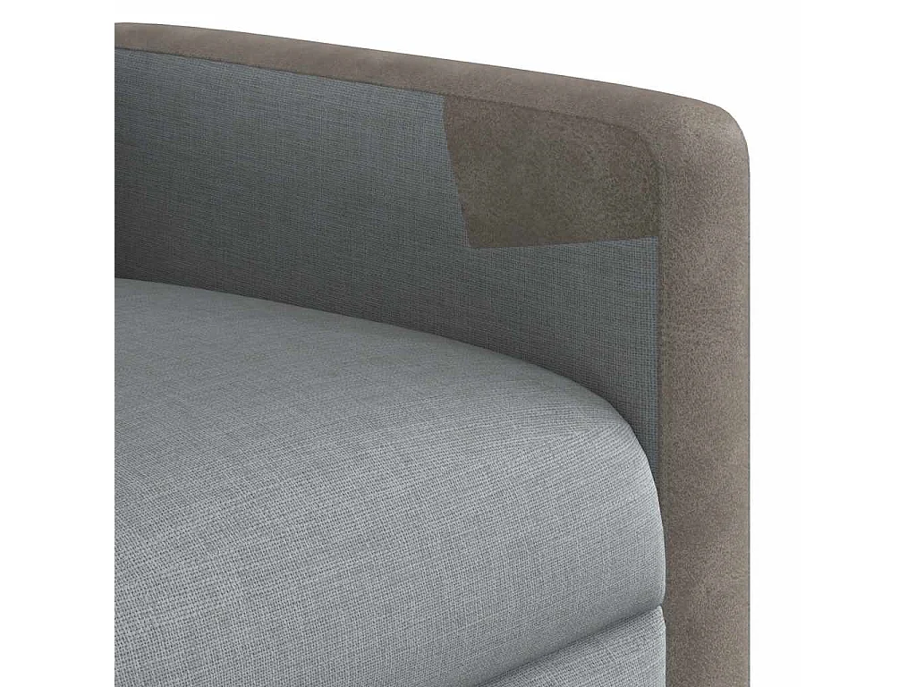 Sillón de relax | Sillón reclinable de masaje de tela gris claro SHL8612