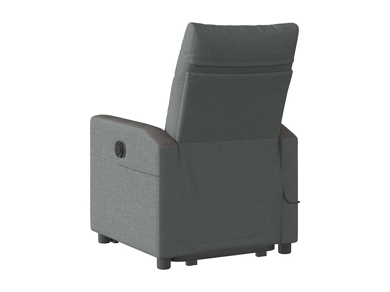 Fauteuil inclinable électrique-Chaise de relax-Fauteuil de Massage Gris foncé Tissu SHL3364