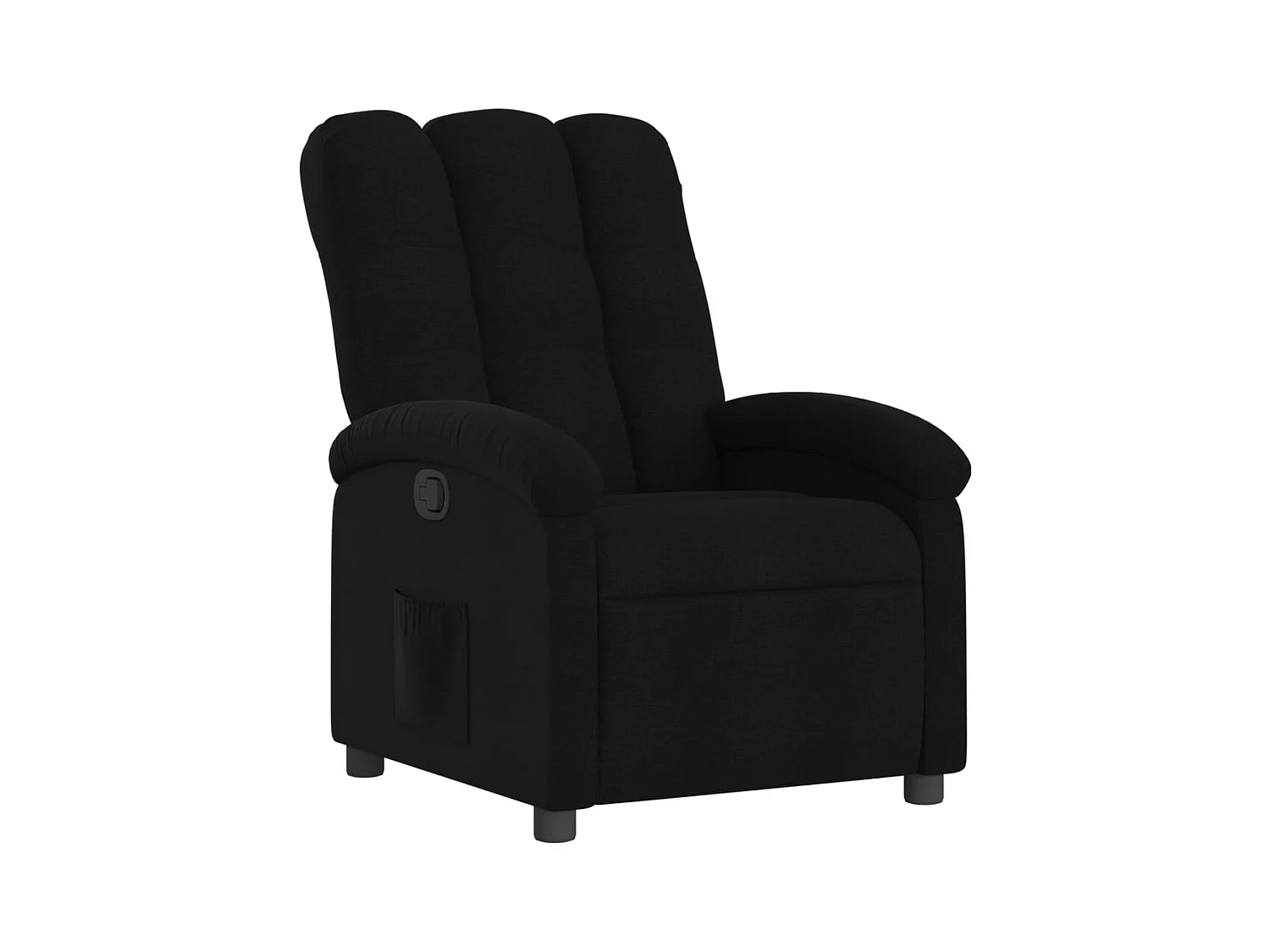 Fauteuil inclinable-Fauteuil salon Noir Tissu SHL4026