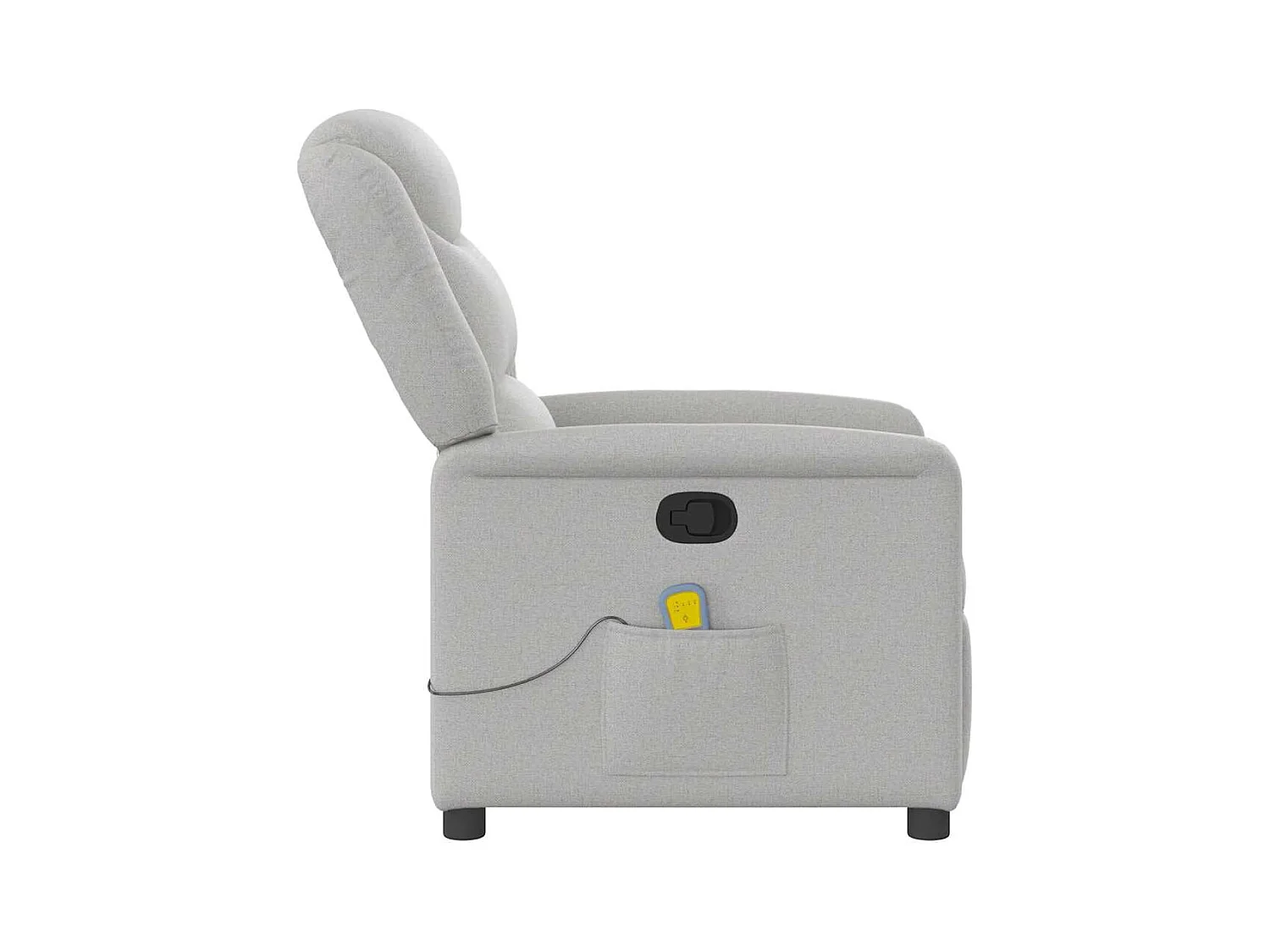 Cadeira de massagem reclinável tecido cinzento SHL291713