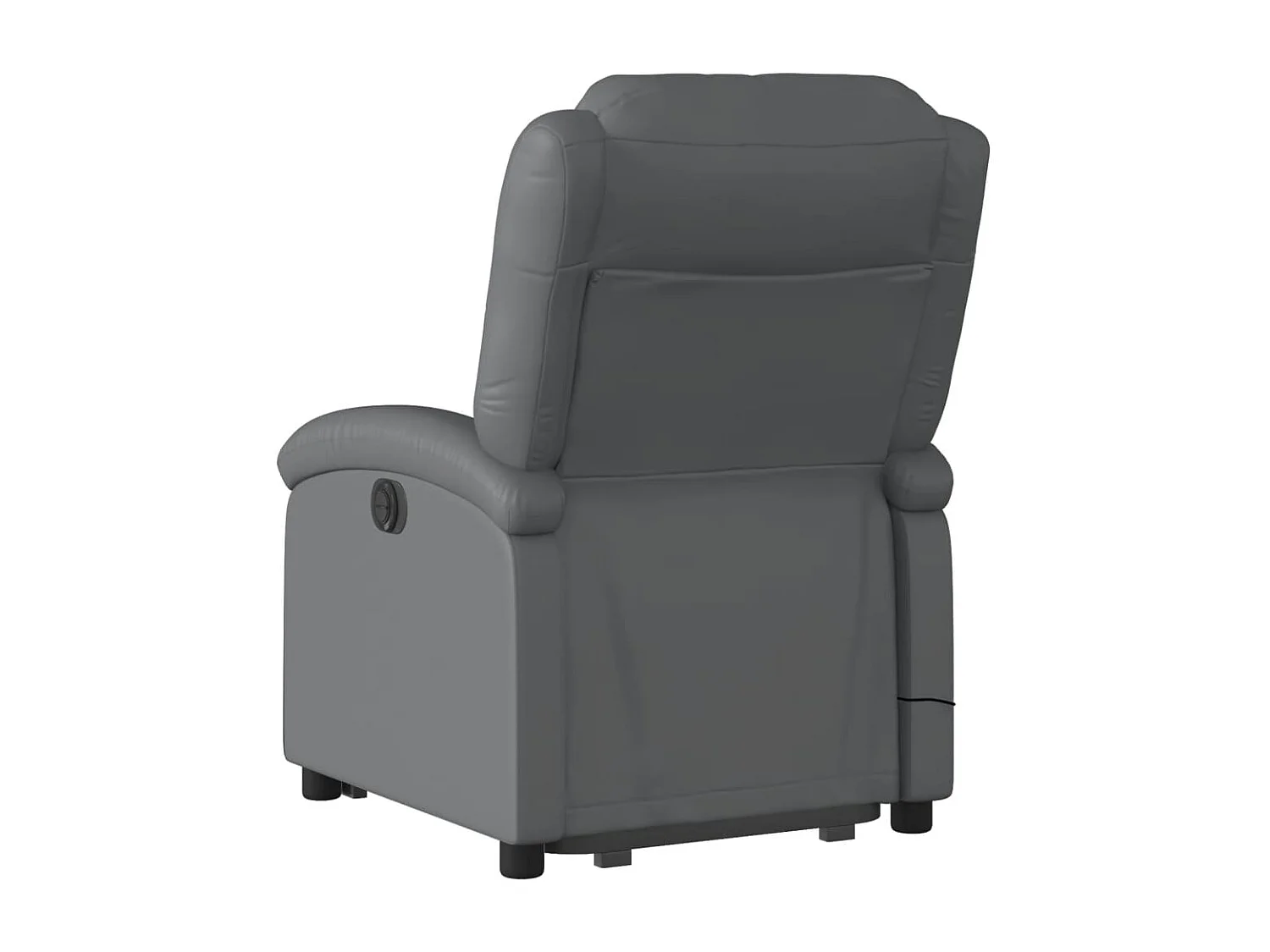 Fauteuil inclinable électrique-Chaise-Fauteuil de Massage gris similicuir SHL1975