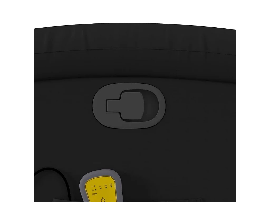 Fauteuil inclinable-Chaise de relax-Fauteuil de Massage noir similicuir SHL5309