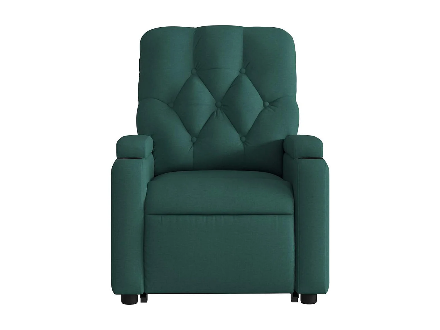 Fauteuil inclinable-Chaise de relax-Fauteuil salon vert foncé tissu SHL5276