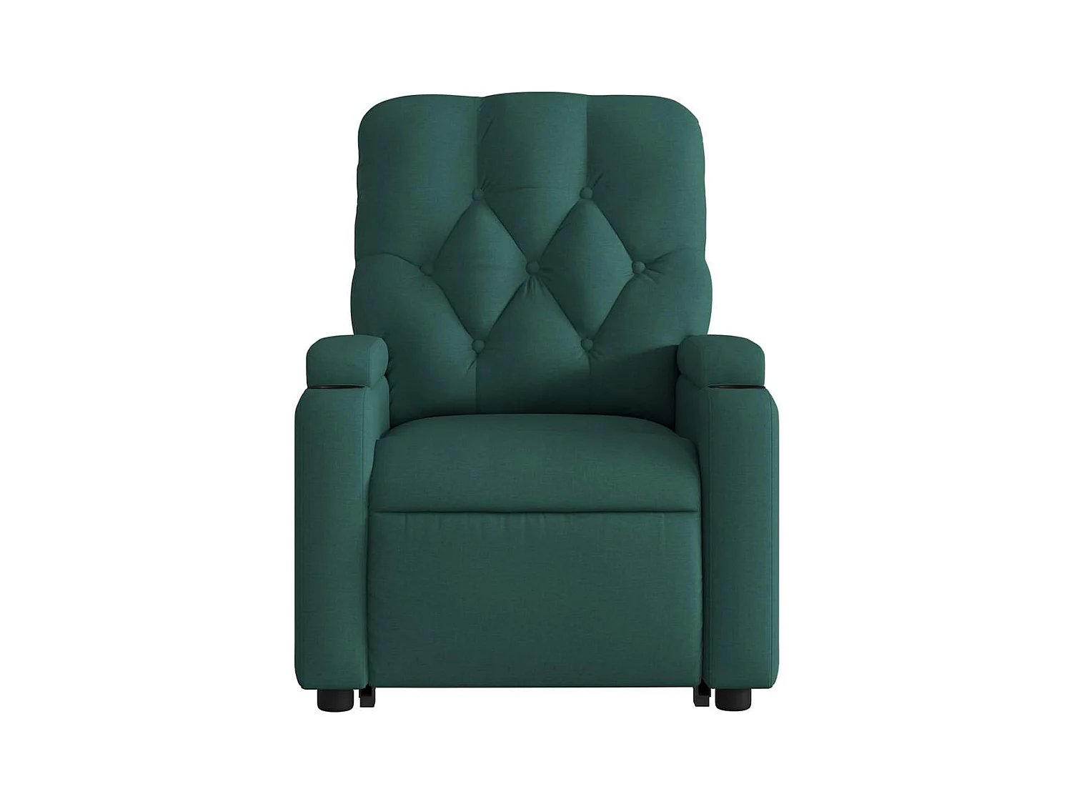 Sillón de relax | Silla | Sillón reclinable elevable tela verde oscuro SHL7411