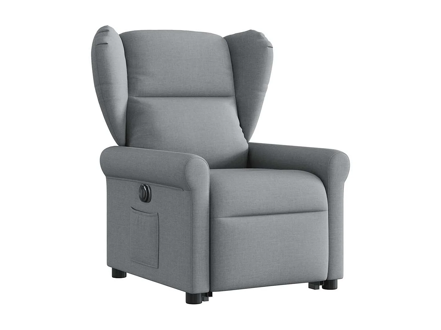 Fauteuil inclinable électrique-Chaise de relax-Fauteuil TV gris clair tissu SHL4164