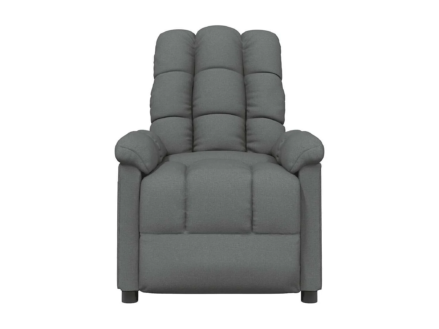 Fauteuil salon-Chaise d'appoint-Fauteuil inclinable 74x99x102 cm Gris foncé Tissu SHL1369