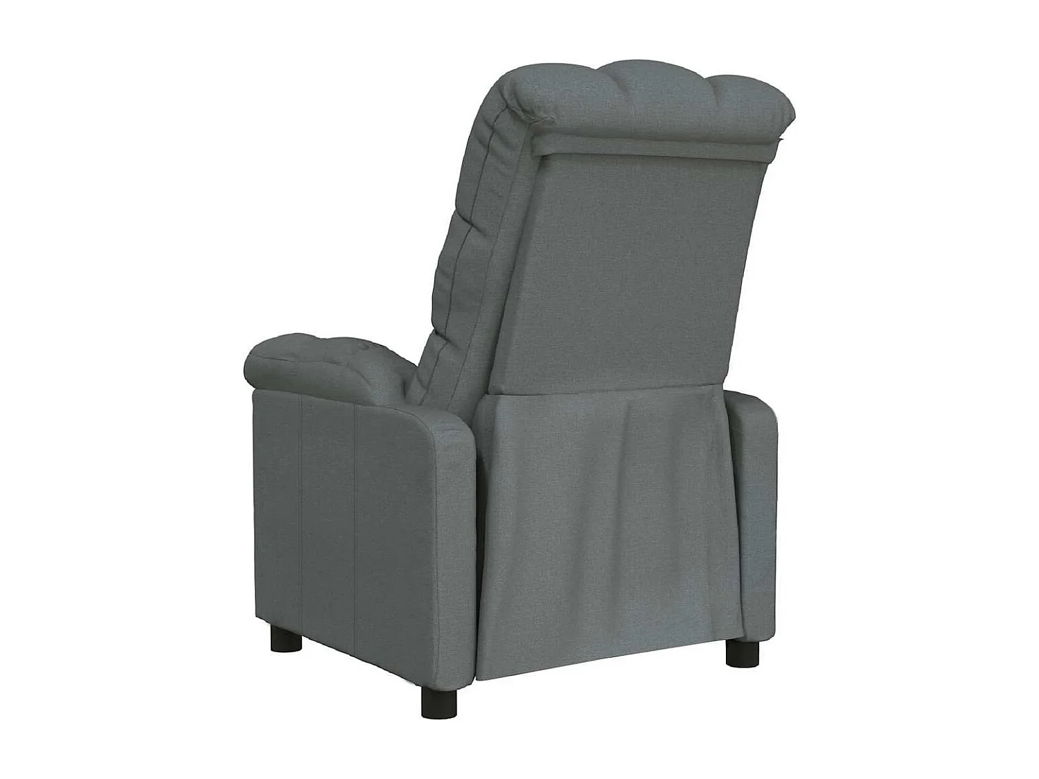 Fauteuil salon-Chaise d'appoint-Fauteuil inclinable 74x99x102 cm Gris foncé Tissu SHL1369