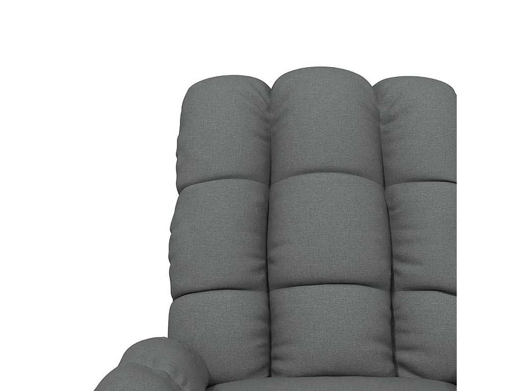 Fauteuil salon-Chaise d'appoint-Fauteuil inclinable 74x99x102 cm Gris foncé Tissu SHL1369