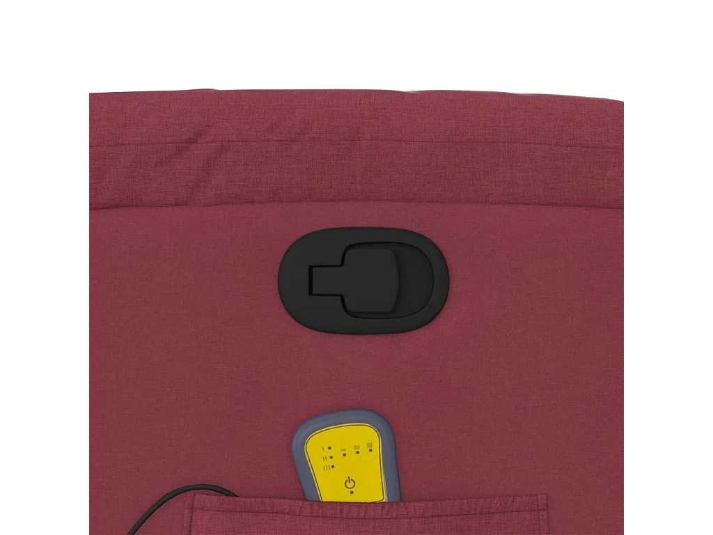 Fauteuil inclinable-Chaise de relax-Fauteuil de Massage Rouge bordeaux Tissu SHL2205