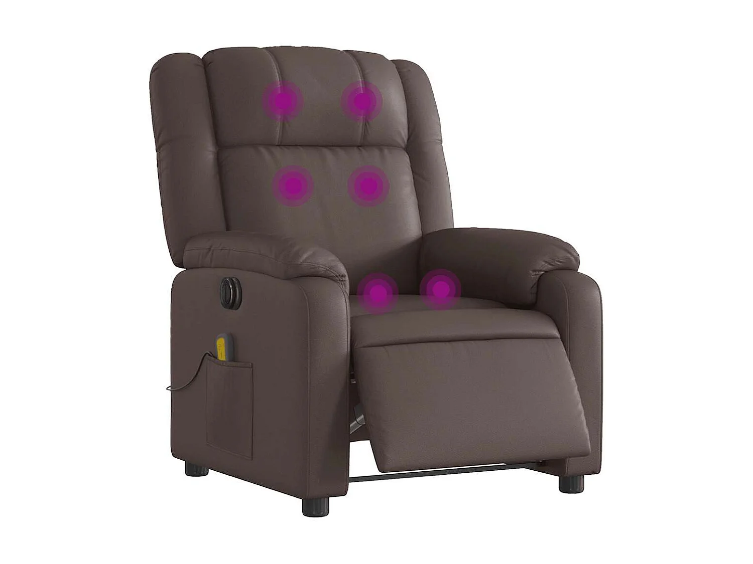 Massagesessel Elektrisch | Relaxsessel indoor Braun Kunstleder SHL62286