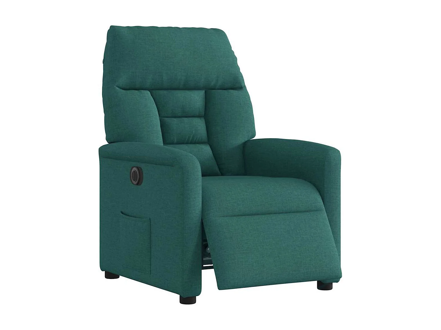 Fauteuil inclinable électrique-Chaise de relax-Fauteuil TV Vert foncé Tissu SHL4069