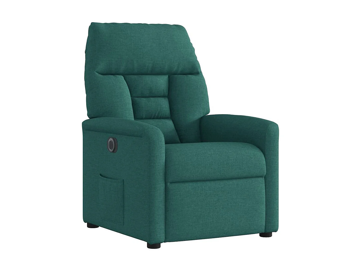 Fauteuil inclinable électrique-Chaise de relax-Fauteuil TV Vert foncé Tissu SHL4069
