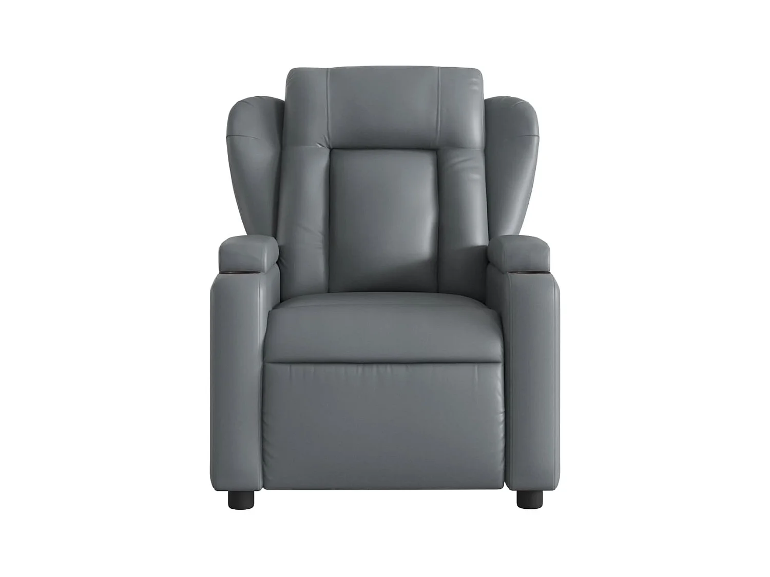 Sillón de relax | Sillón reclinable de cuero sintético gris SHL2620