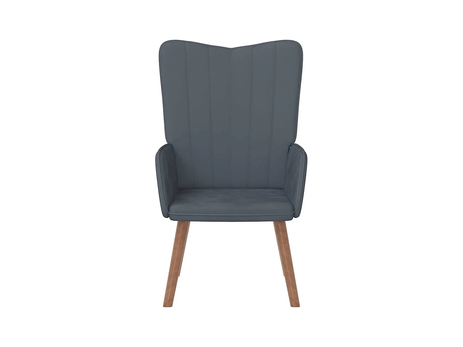 Poltrona | Cadeira Relax veludo cinzento-escuro SHL414995