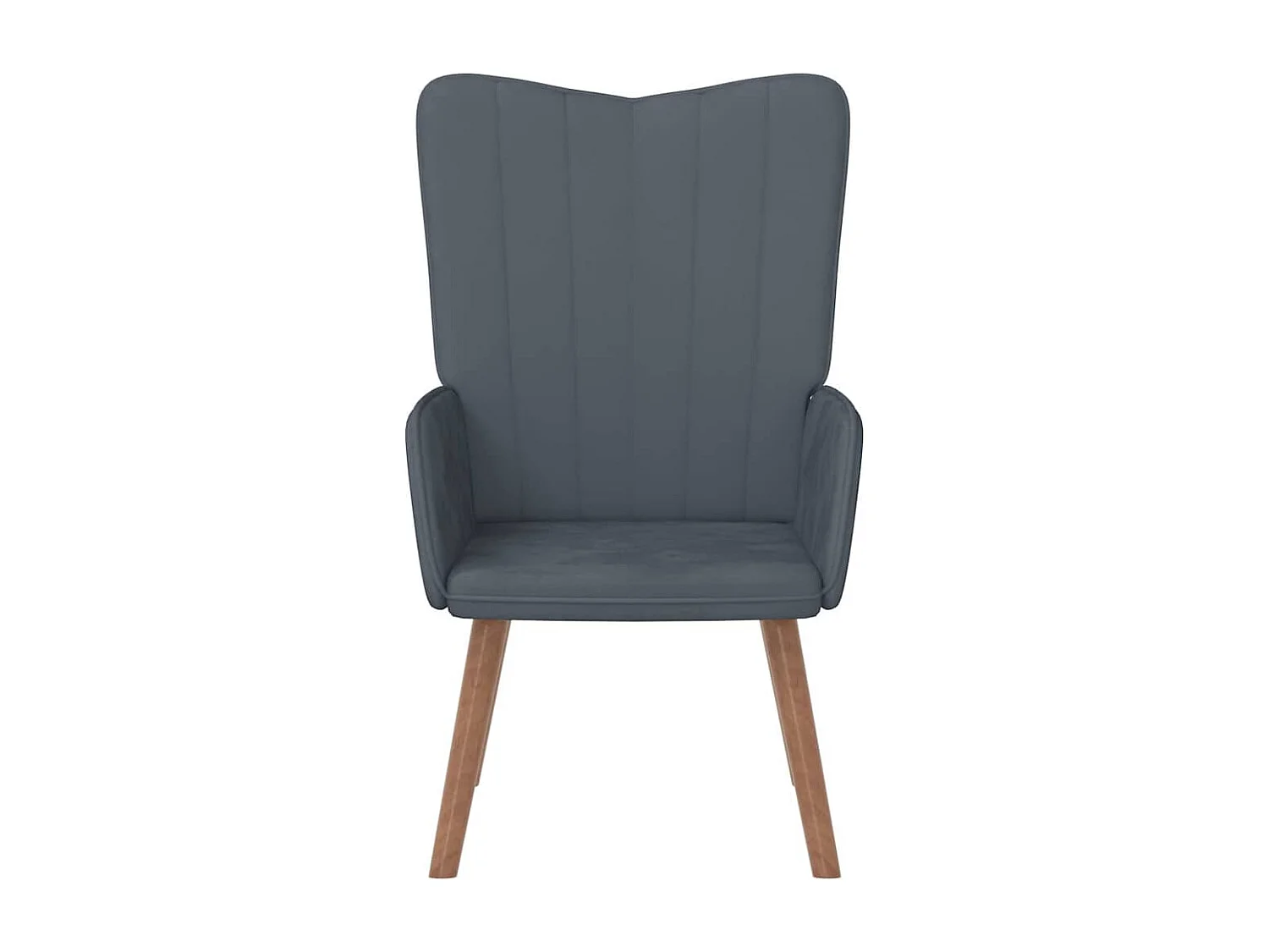 Fauteuil de relaxation-Chaise de bureau Gris foncé Velours SHL3384