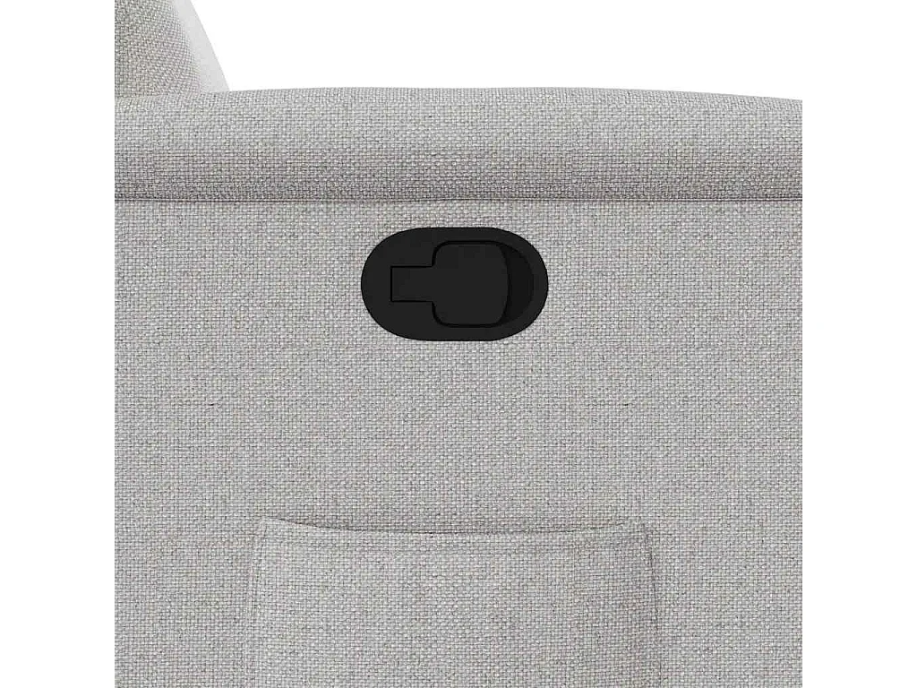 Sillón de relax | Sillón reclinable de tela gris nube SHL5497