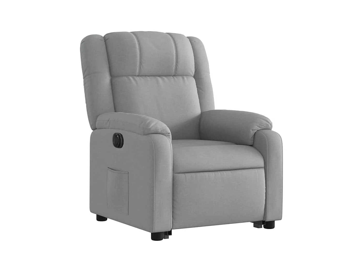 Silla de relax | Sillón eléctrico reclinable elevable de tela gris claro SHL5452