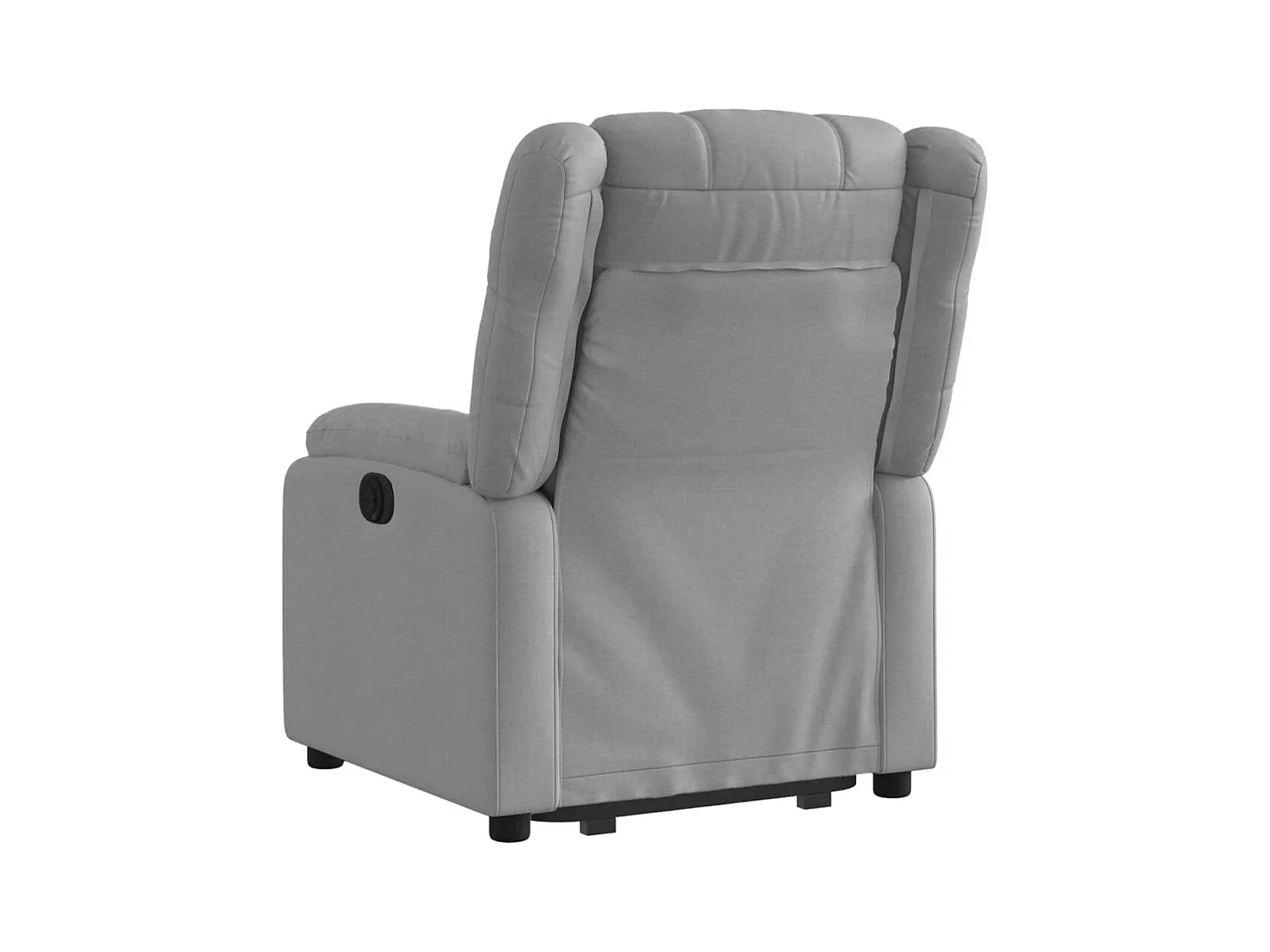Silla de relax | Sillón eléctrico reclinable elevable de tela gris claro SHL5452