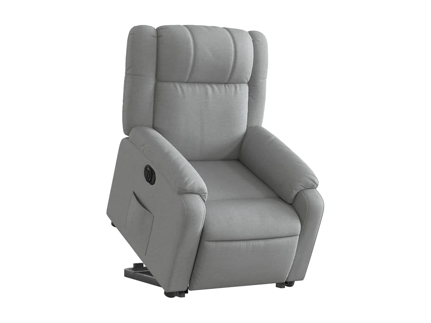 Relaxsessel mit Aufstehhilfe Elektrisch | Lounge Sessel indoor Hellgrau Stoff SHL64500
